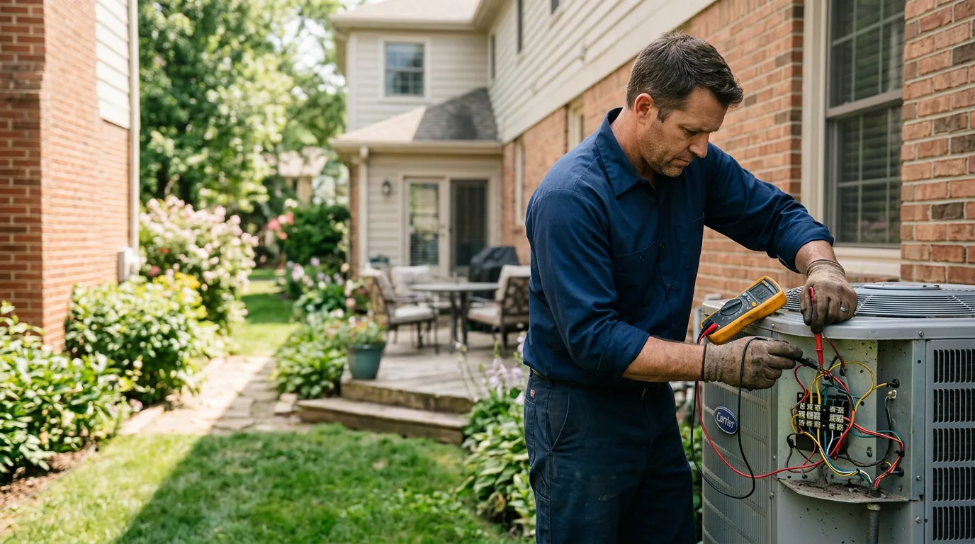 HVAC technician working near Sasser, GA